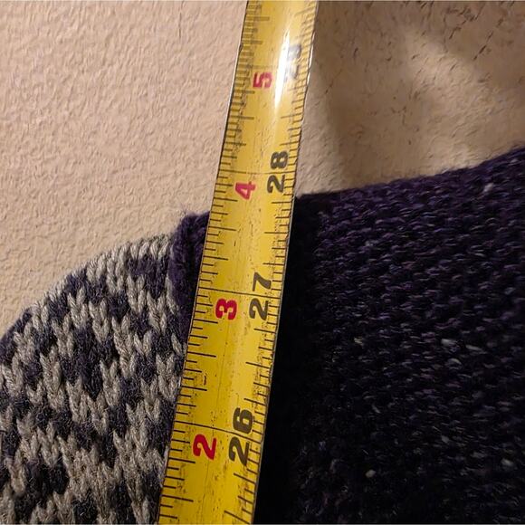 Buffalo David Bitton Mens Button Down Knit Grandpa Sweater Sz M Navy Blue Nordic - Picture 9 of 11